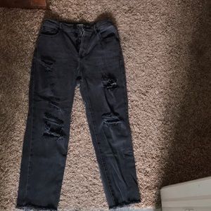 PacSun High Rise Straight ripped jeans